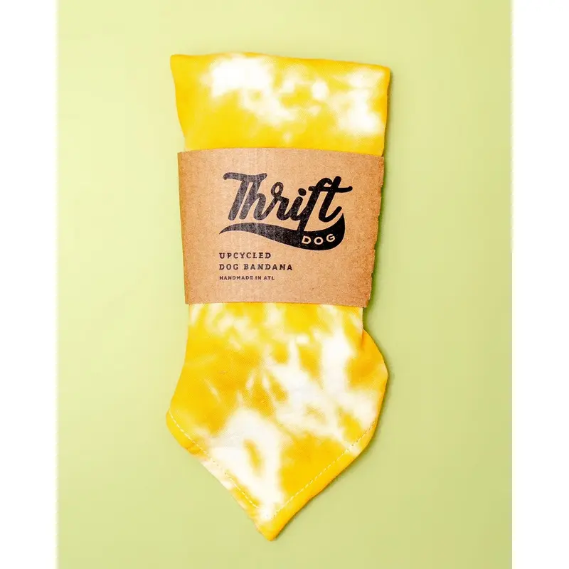 Tie-Dye Dog Bandana in Sunshine (Made in the USA) (FINAL SALE)