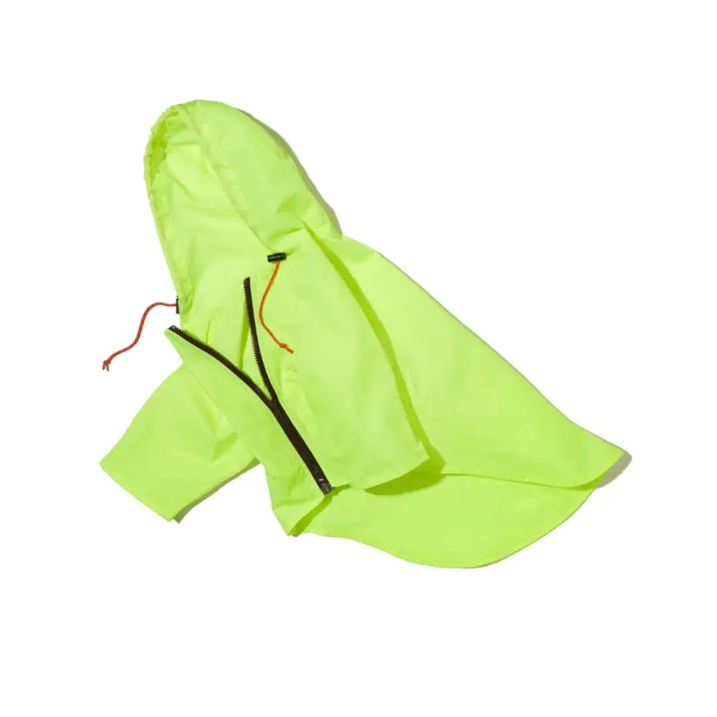 Nylon Dog Rainbreaker in Neon Yellow << FINAL SALE >>