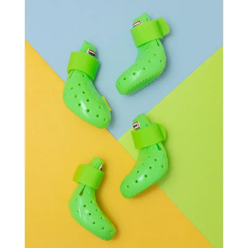 WagWellies Mojave Dog Boots in Neon Green << FINAL SALE >>