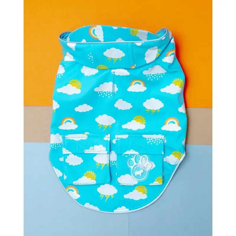 Clouds and Rainbow Torrential Tracker Raincoat (FINAL SALE)