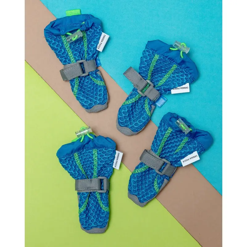 Hot Pavement Dog Boots in Blue and Green << CLEARANCE >>