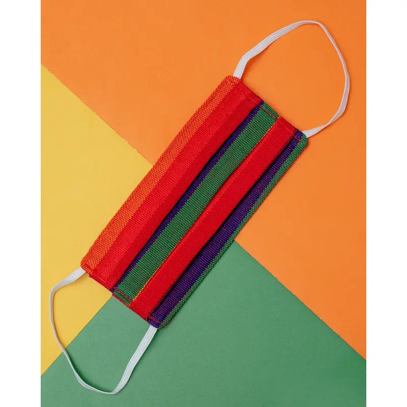 Human Face Mask in Rainbow Stripe << FINAL SALE >>