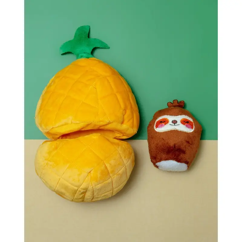 Pineapple Sloth Interactive Squeaky Toy << FINAL SALE >>