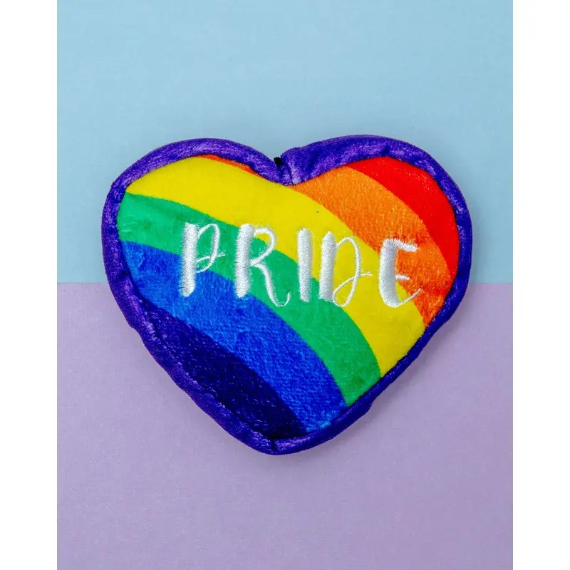 Rainbow Pride Heart Dog Toy (FINAL SALE)