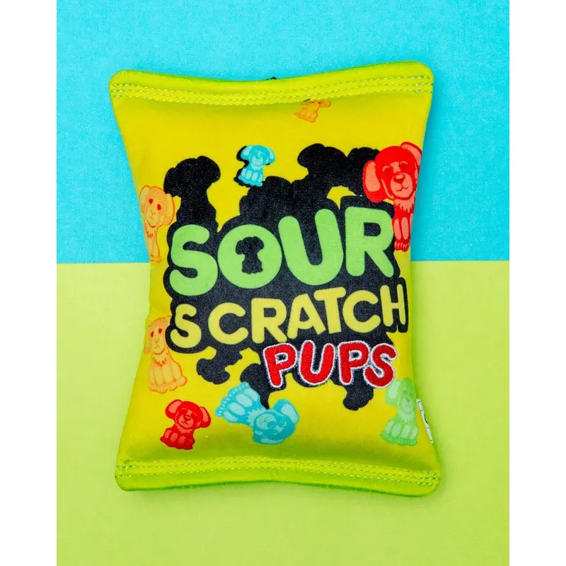 Sour Scratch Pups Squeaky Dog Toy