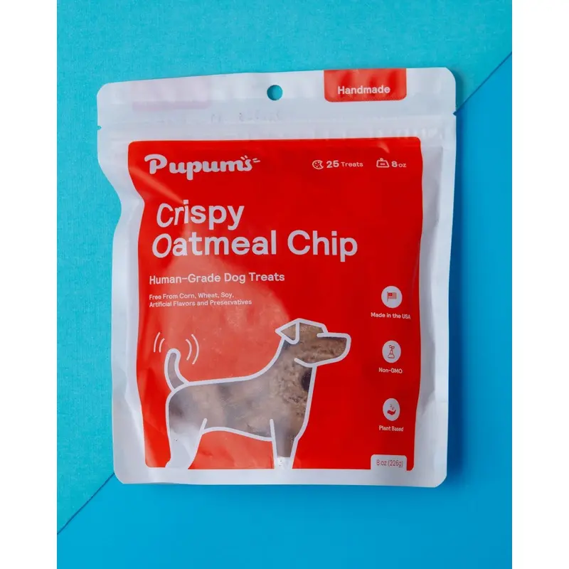 Crispy Oatmeal Chip Dog Treats