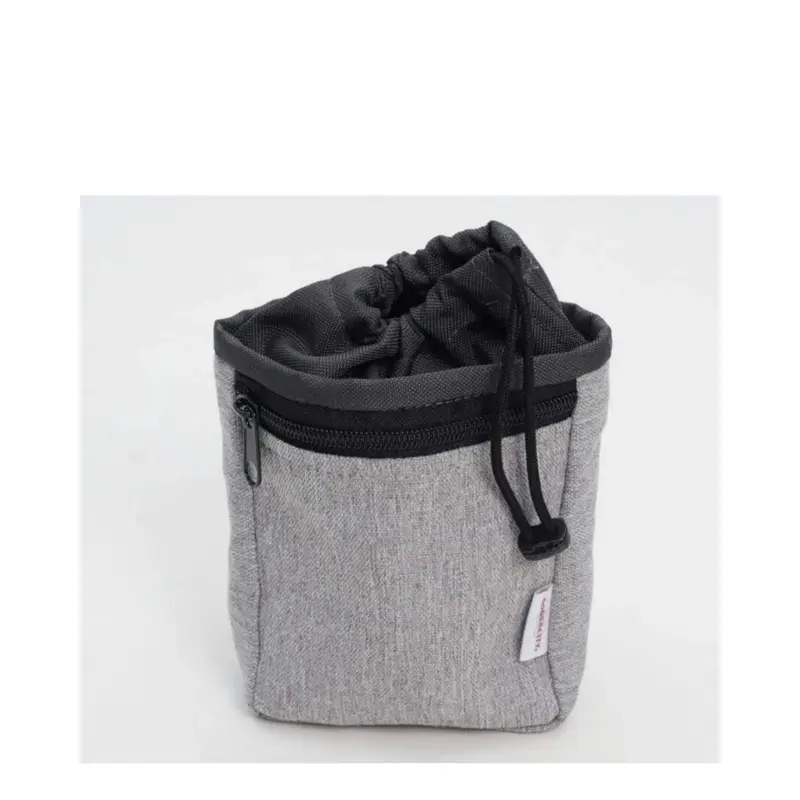 Drawstring Snack Bag in Grey or Tan(FINAL SALE)