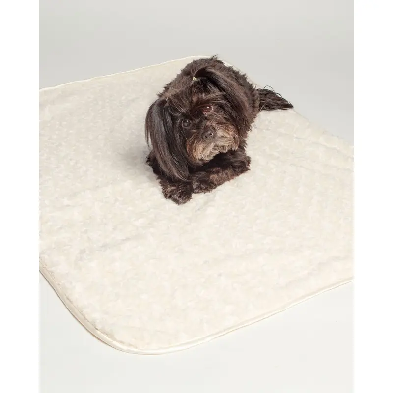 Rosebud Dog Blanket in Cream (Made in the USA)