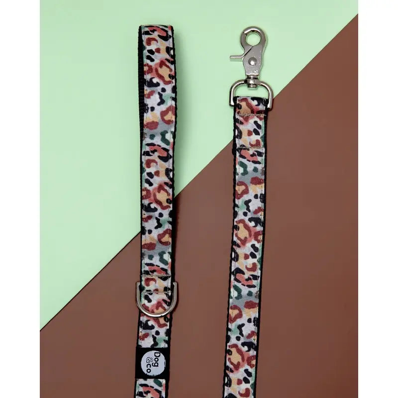 Camo Leopard Dog Leash (Made in NYC)
