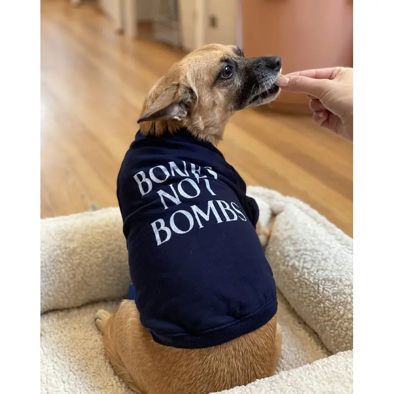 Cut-Sleeve Bones Not Bombs T-Shirt (Made in the USA) (FINAL SALE)