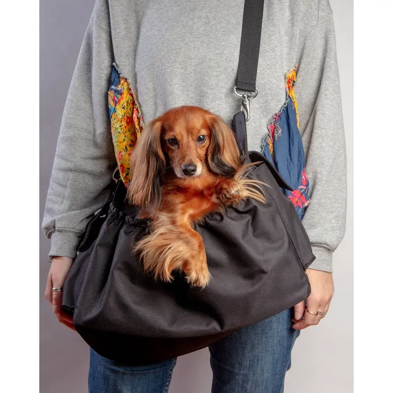 Gigi Sling Pet Carrier in All Black (Made in the USA)