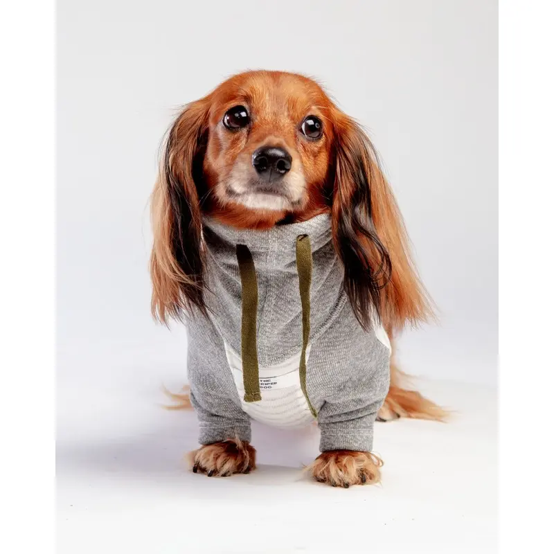 Oxford Stripe Dog Funnel Neck Pullover((CLEARANCE)