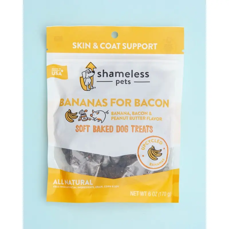 Bananas for Bacon Soft Baked Upcycled Dog Treats