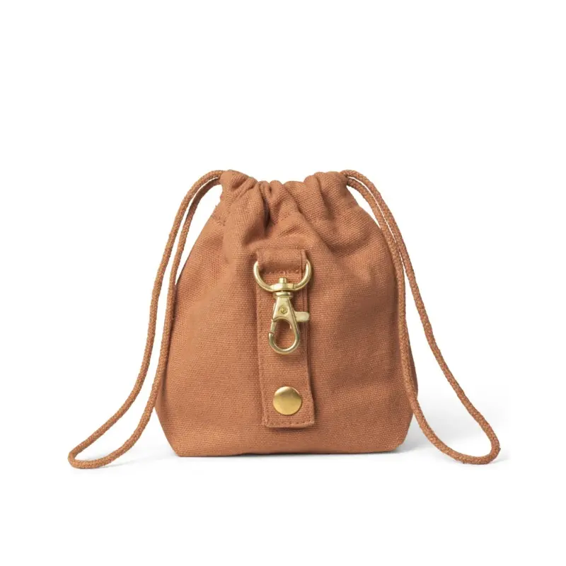 Dog Treat Bag in Light Brown