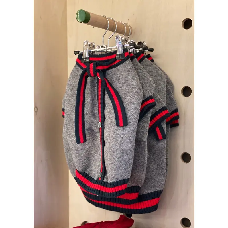 Luxe Stripe Tie Dog Sweater << FINAL SALE >>