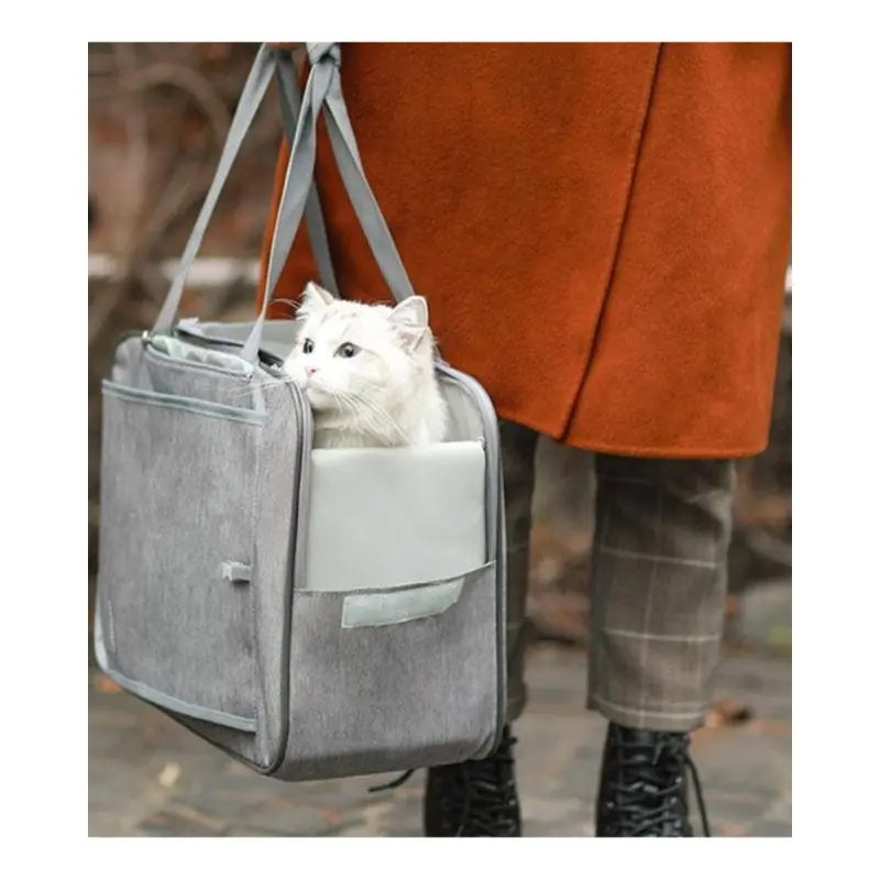 Multi-Functional Pet Backpack & Tote in Grey