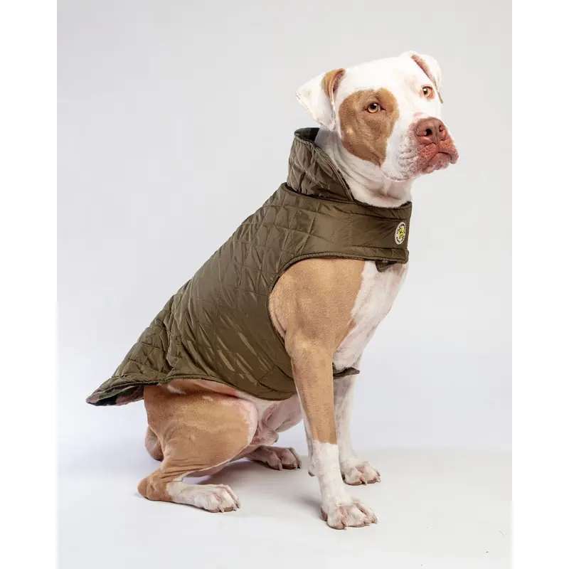 Reversible Camo Quilted Dog Coat << FINAL SALE >>