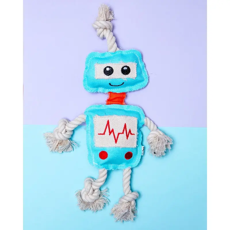 RopeBots Blue Dog Toy