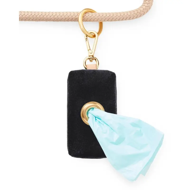 Onyx Waxed Canvas Waste Bag Dispenser (Made in the USA)