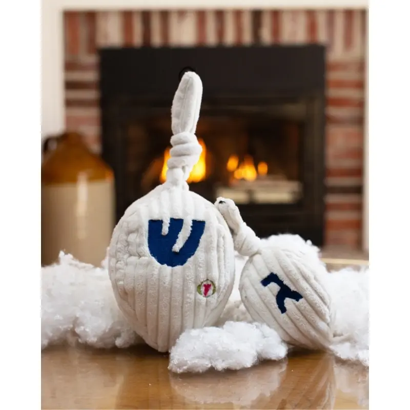 Plush Hanukkah Dreidel Dog Toy