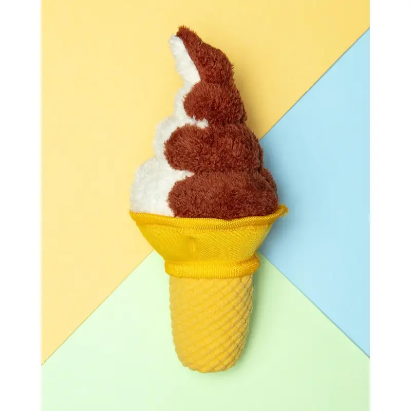 Soft Serve Giggle Stick Ice Cream Cone Dog Toy
