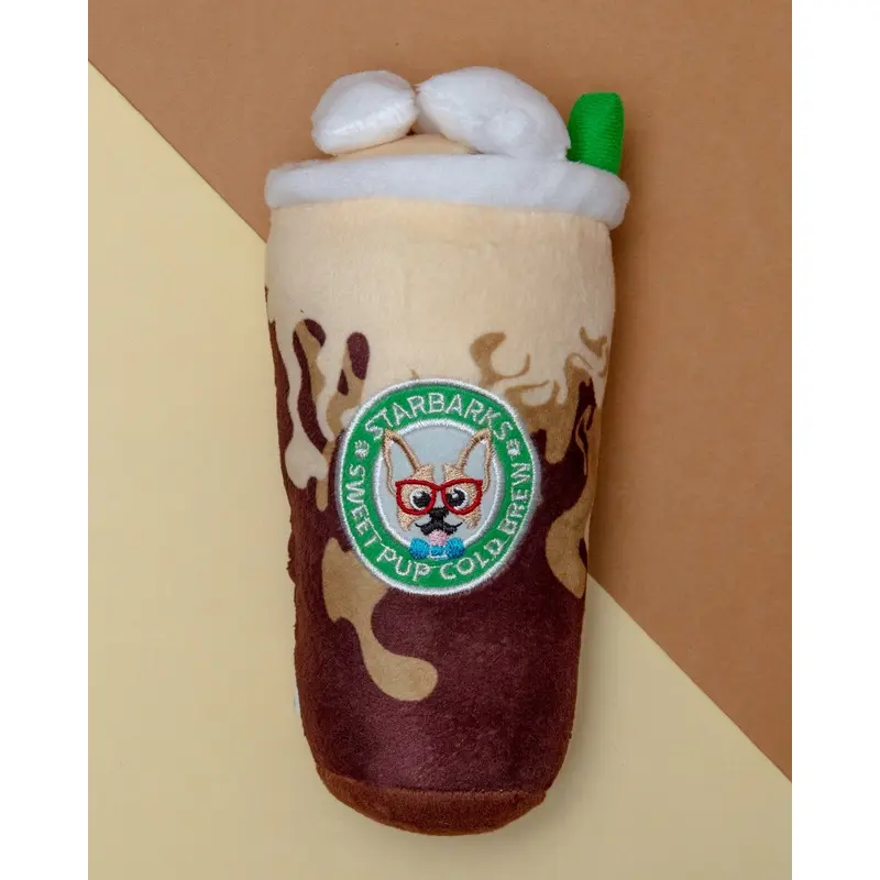 Starbarks Sweet Pup Cold Brew Plush Dog Toy