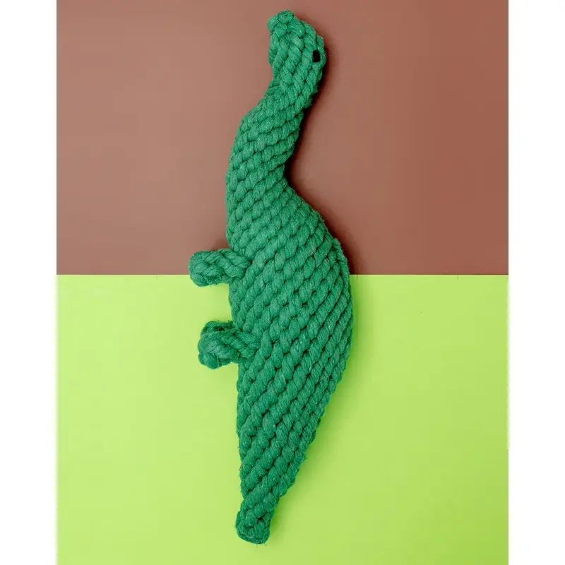 Brent the Brontosaurus Rope Dog Toy