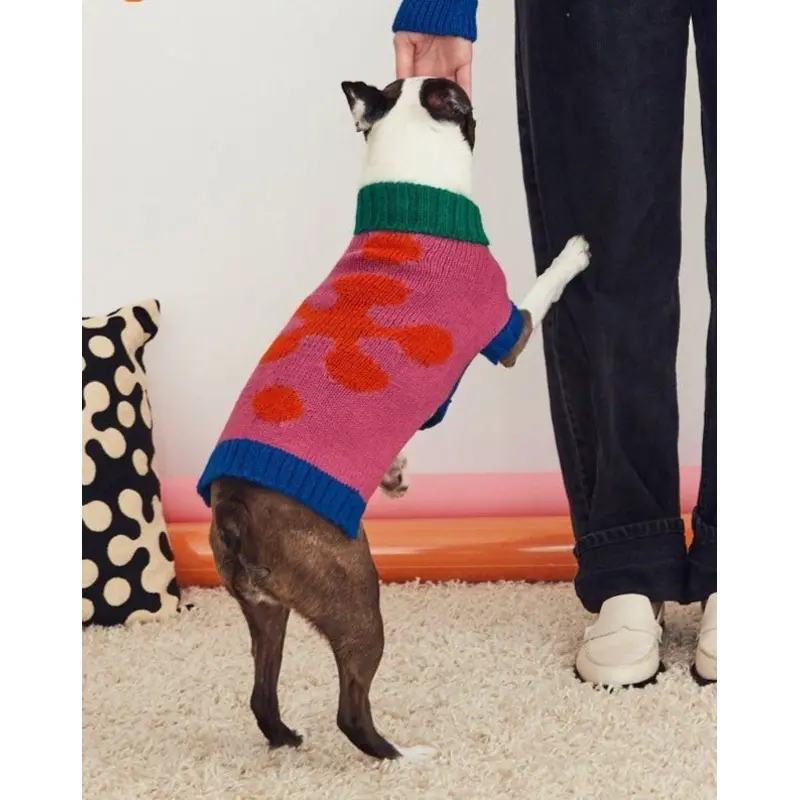 Flower Dog Sweater (FINAL SALE)