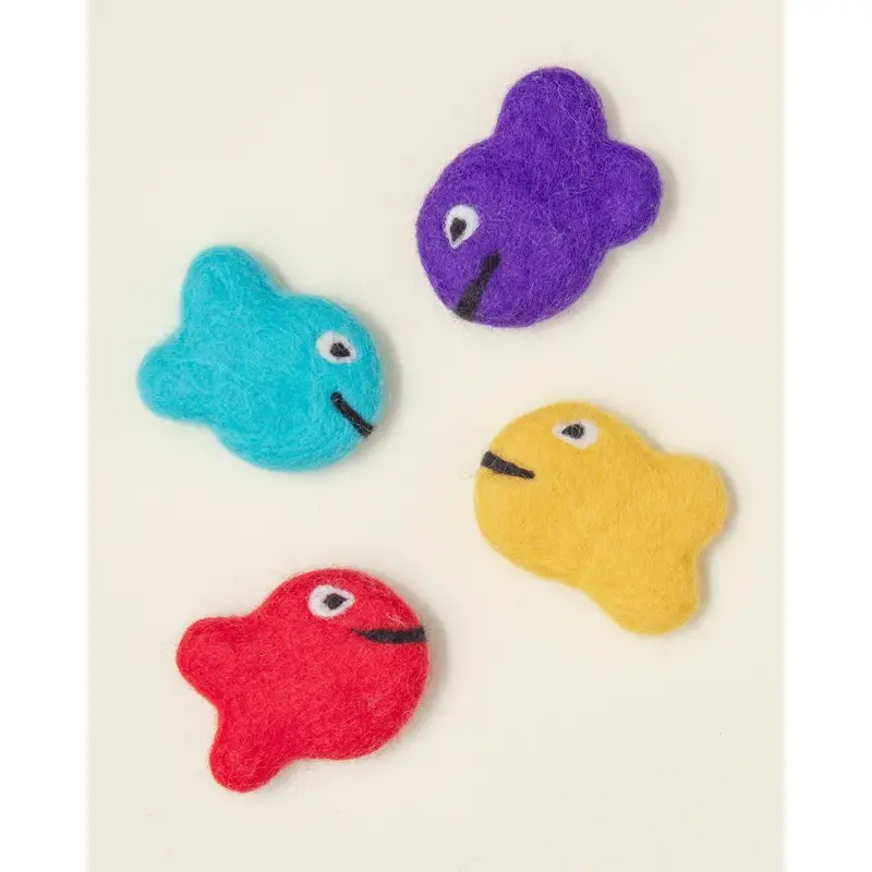 Frank the Reef & Family Wool Small Dog or Cat Toy Set