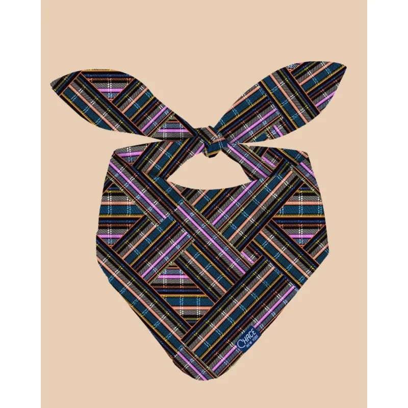 Funky Plaid Dog Bandana (FINAL SALE)