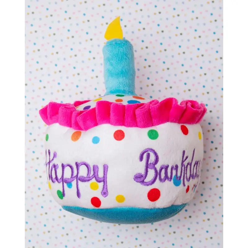 Happy Barkday Plush Squeaky Dog Toy