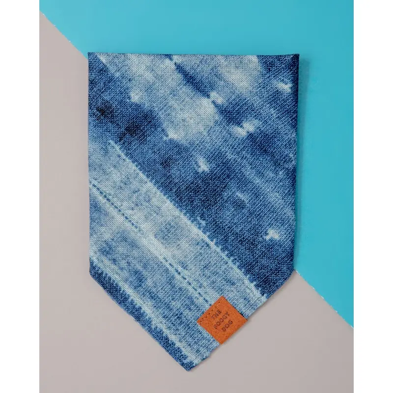 Indigo Mud Cloth Dog Bandana(Made in the USA)