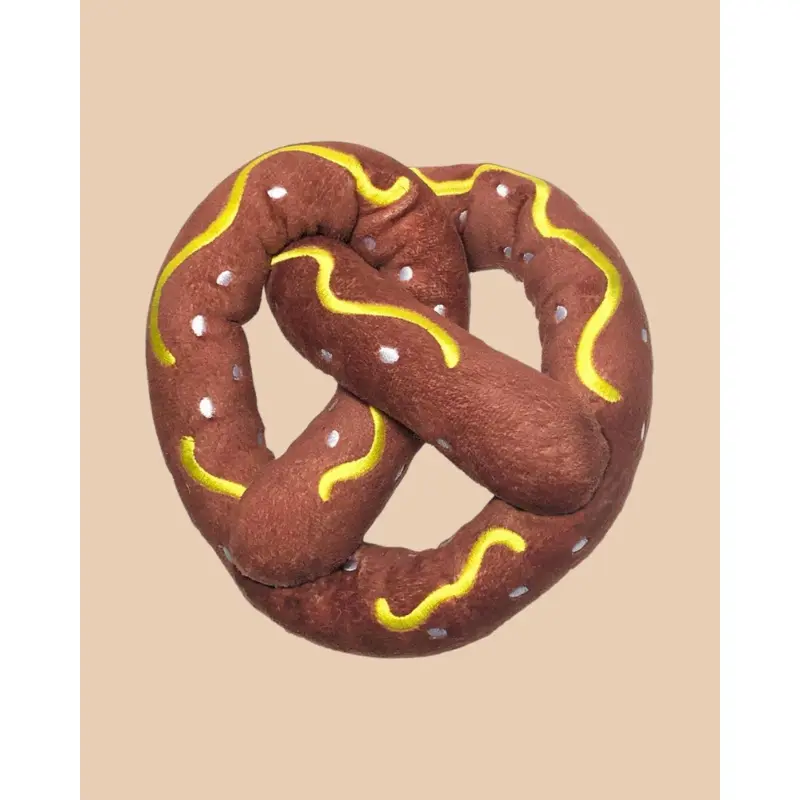 Pupper Pretzel Plush Squeaky Dog Toy