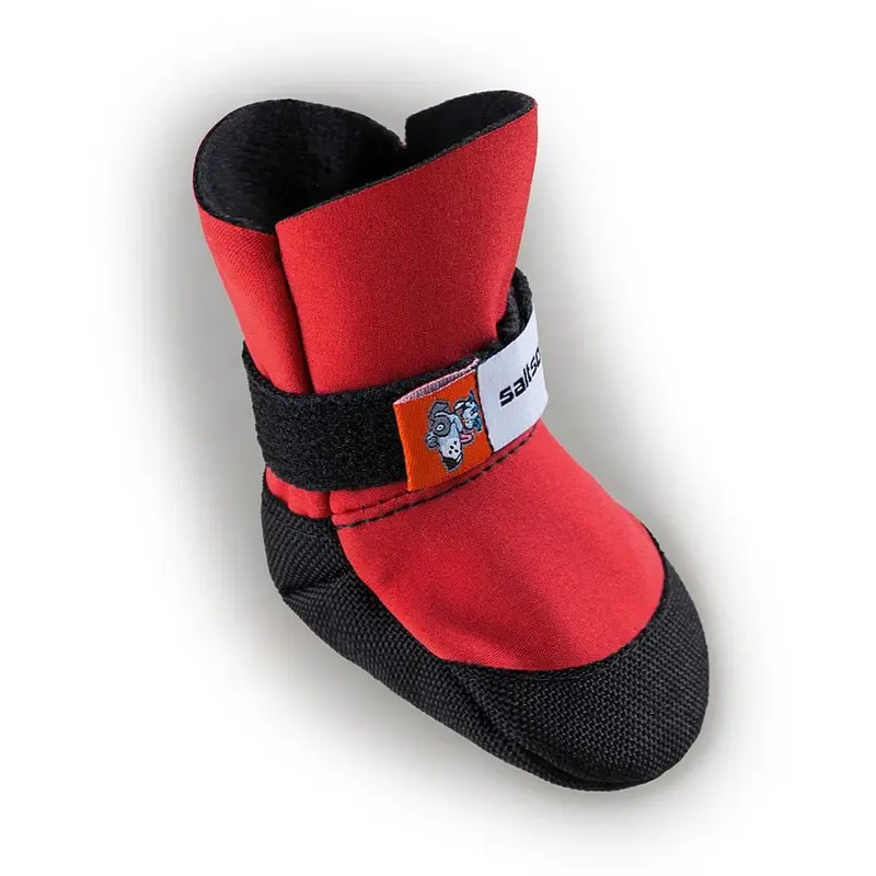 SaltSox Fleece-Lined Dog Booties in Ice Fire Red (FINAL SALE)