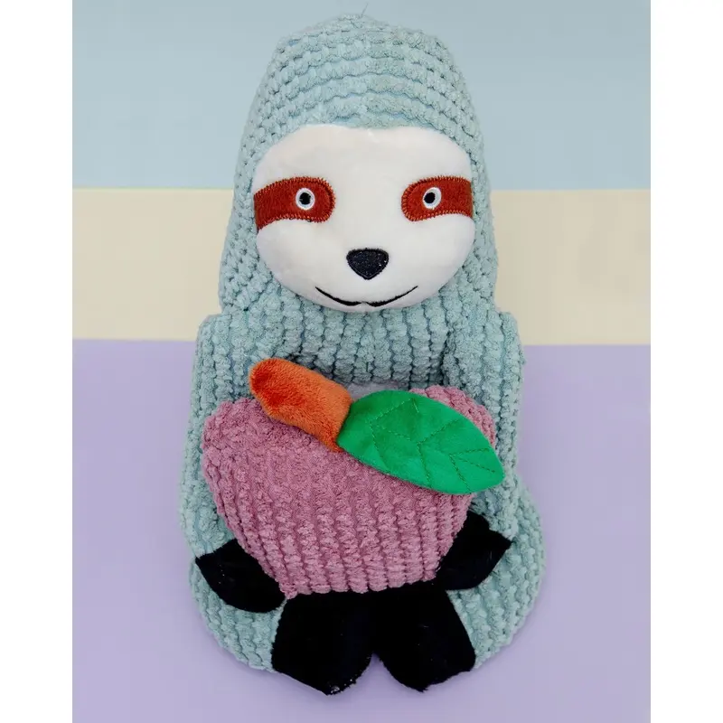 Sydney the Sloth Crunchy Plush Dog Toy