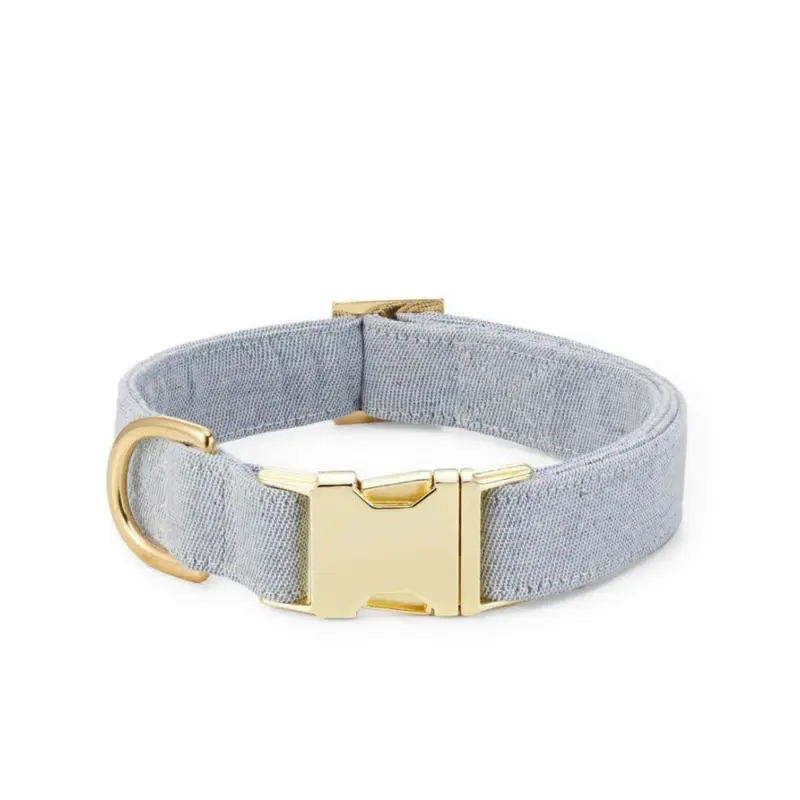 Upcycled Denim Dog Collar (Made in the USA) (FINAL SALE)