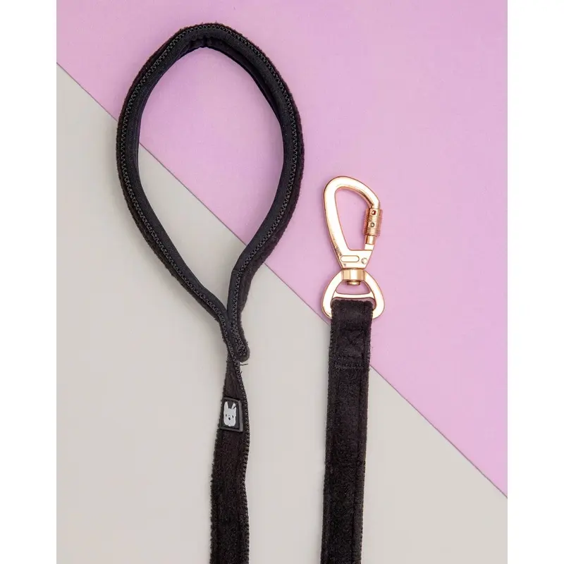 Aquafleece Water Repellant Dog Leash in Black (FINAL SALE)