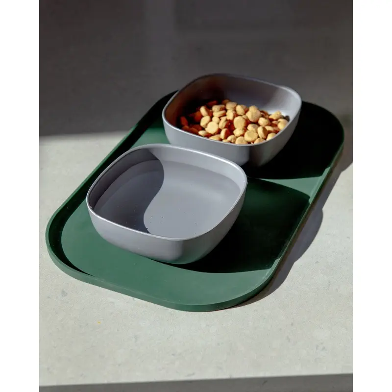 Basic Dog Placemat in Forest Green
