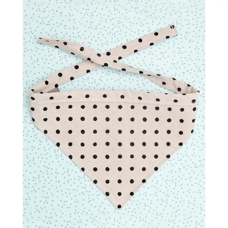 Dottie Canvas Dog Bandana in Polka Dot(Made in the USA) (FINAL SALE)