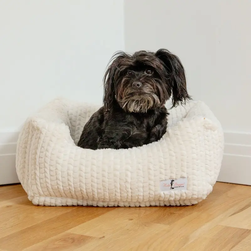 Paris Dog Bed in Ivory (Made in the USA) (Direct-Ship)