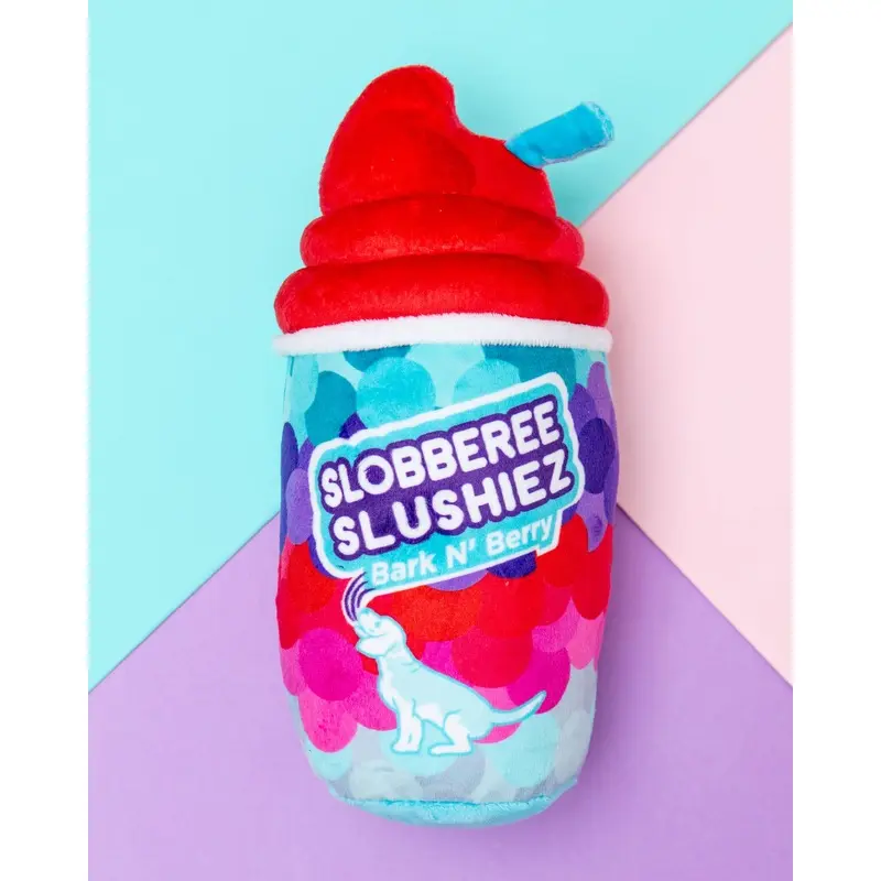 Slobberee Slushiez Crinkle + Squeak Plush Dog Toy (FINAL SALE)