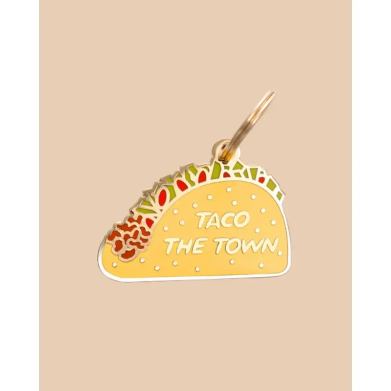 Taco The Town ID Tag (Custom/Drop-Ship)