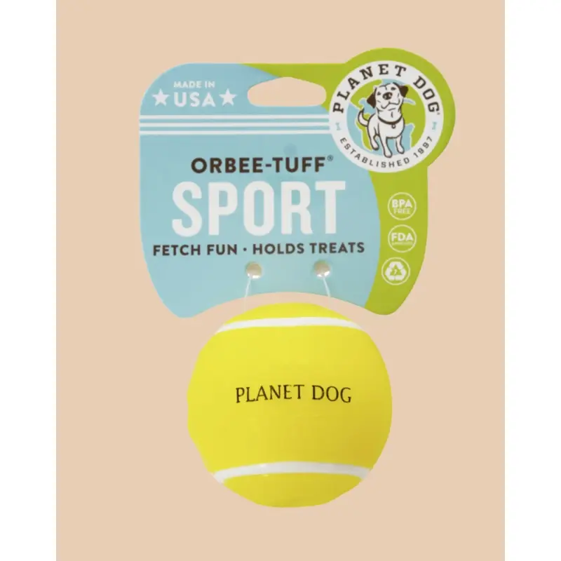 Tennis Ball Treat-Dispensing Dog Toy (Made in the USA)