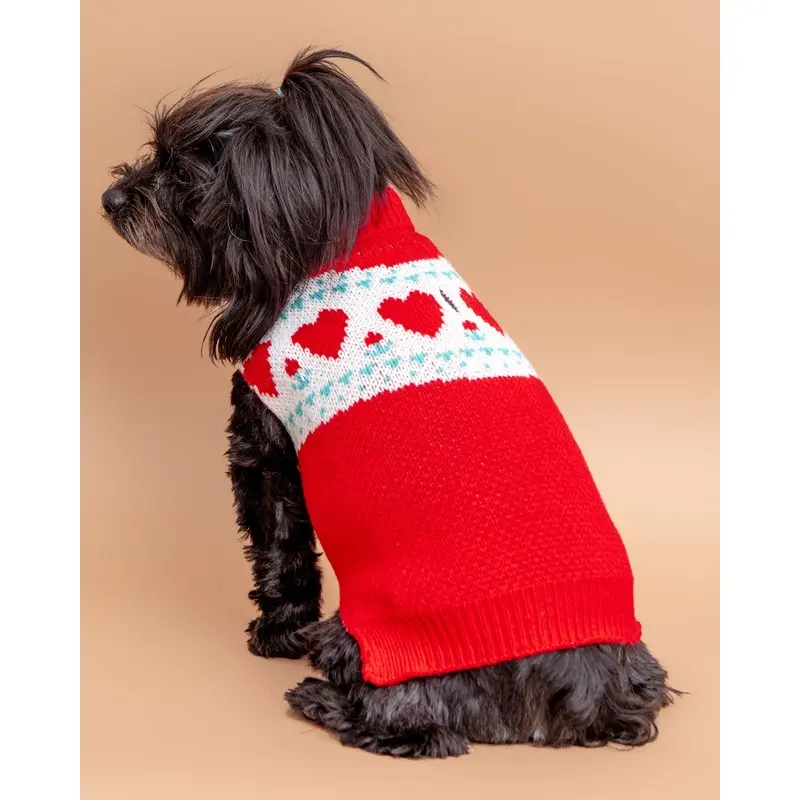 Whole Lotta Love Heart Dog Sweater((FINAL SALE))