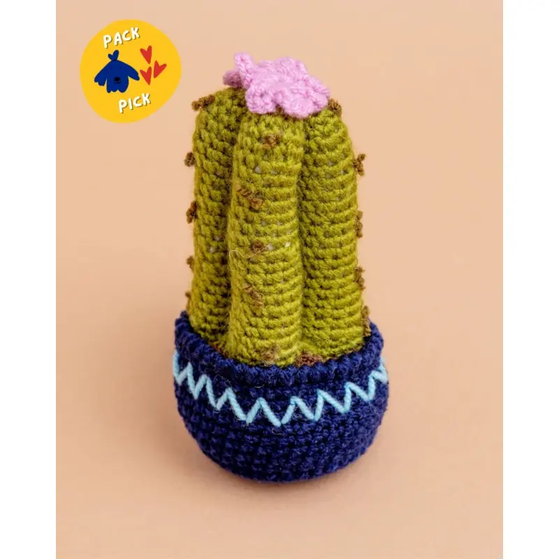 Hand-Knit Cactus Squeaky Dog Toy (FINAL SALE)