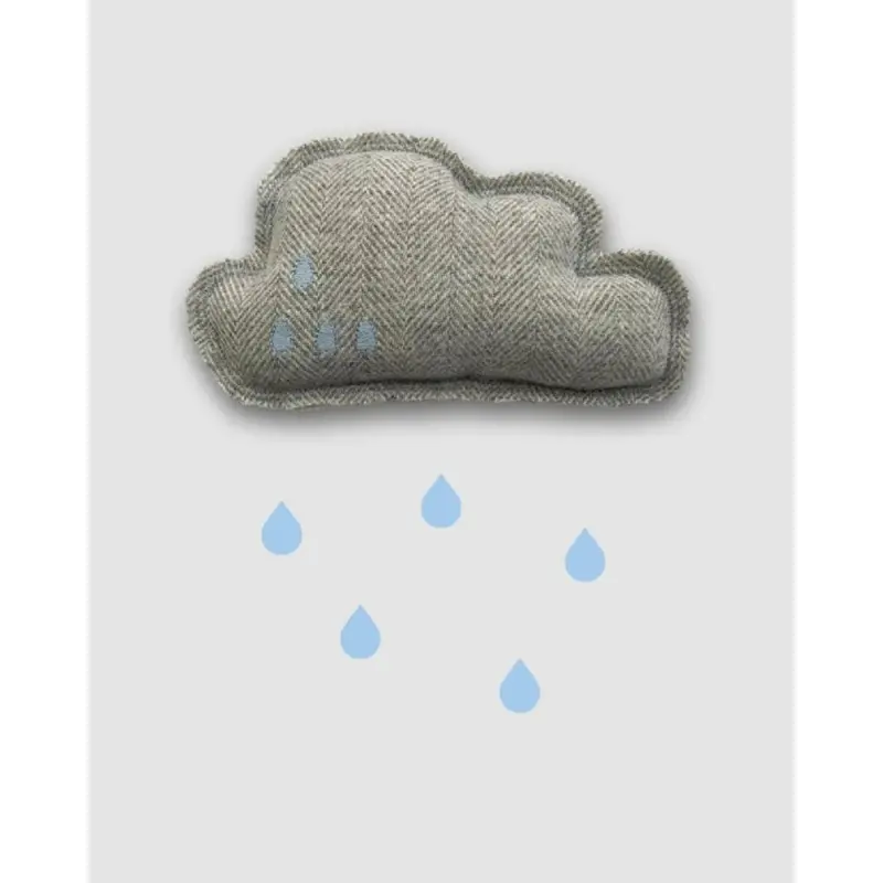 Cloud Catnip Pillow Toy in Grey (Made in the USA)