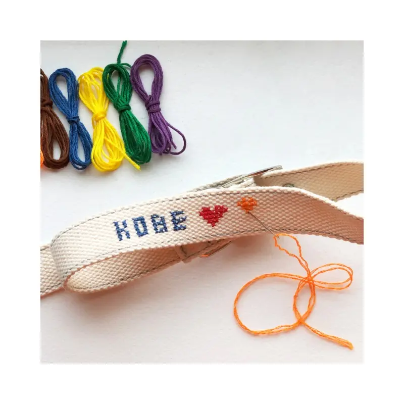 DIY Cross Stitch Dog Collar