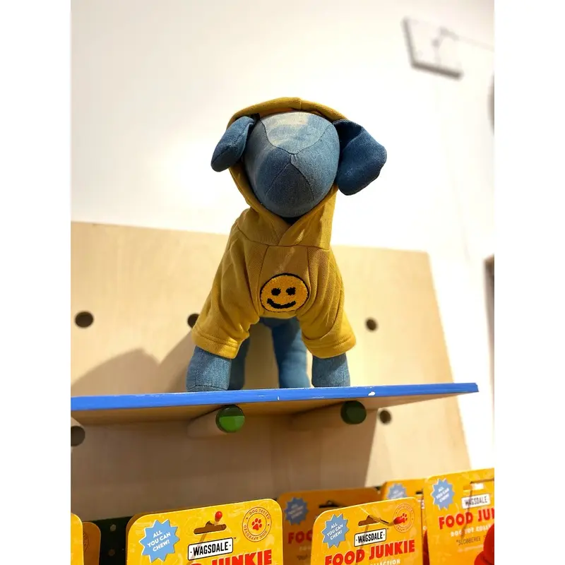 Have A Nice Day Dog Hoodie in Yellow (Made in the USA)(FINAL SALE)