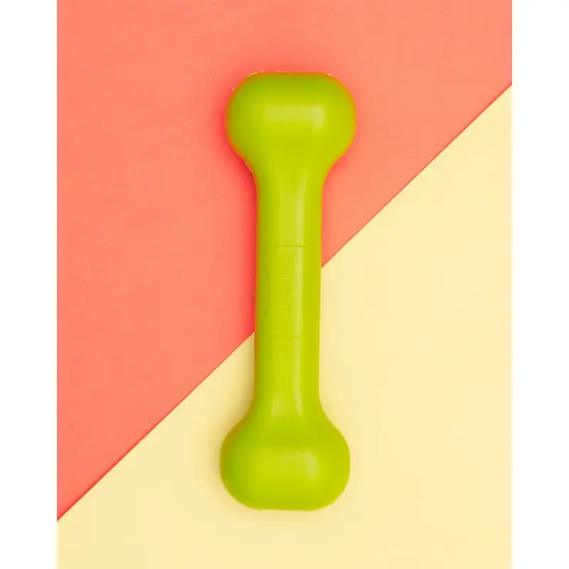 The Perfect Bone Dog Toy in Safety Green (Made in the USA)