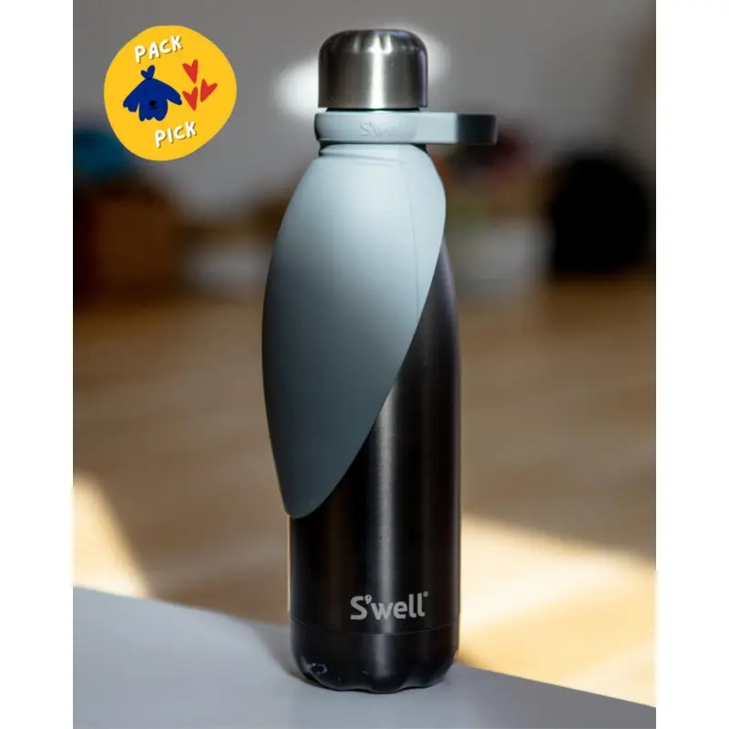 Travel Dog Bowl Bottle Attachment in Grey